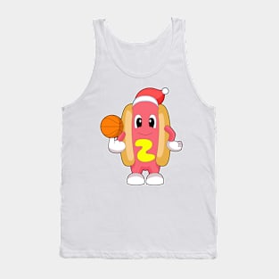 Hotdog Christmas Basketball Tank Top